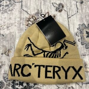 Arc'teryx Tan Beanie with Black Accents